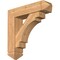 Ekena Millwork Merced Arts and Crafts Smooth Bracket w/ Offset Brace, Western Red Cedar, 7 1/2"W x 30"D x 30"H BKT0806X30X30MRC03SWR - alternate 1